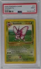 V1627: 2000: Venomoth: 31/130: Base 2: Game: PSA: 9: MINT: 102261353